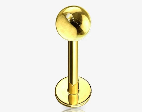 piercing bolinha gold