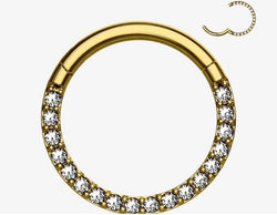 piercing helix cravejado gold