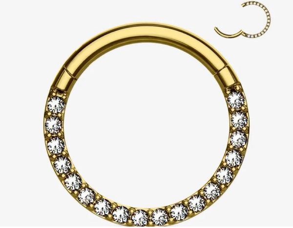 piercing helix cravejado gold
