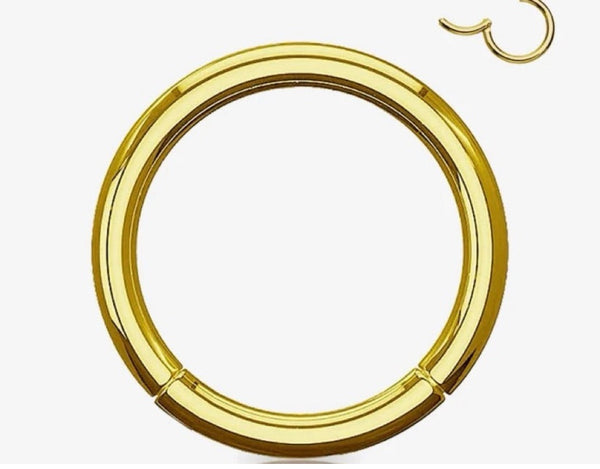 piercing helix liso gold