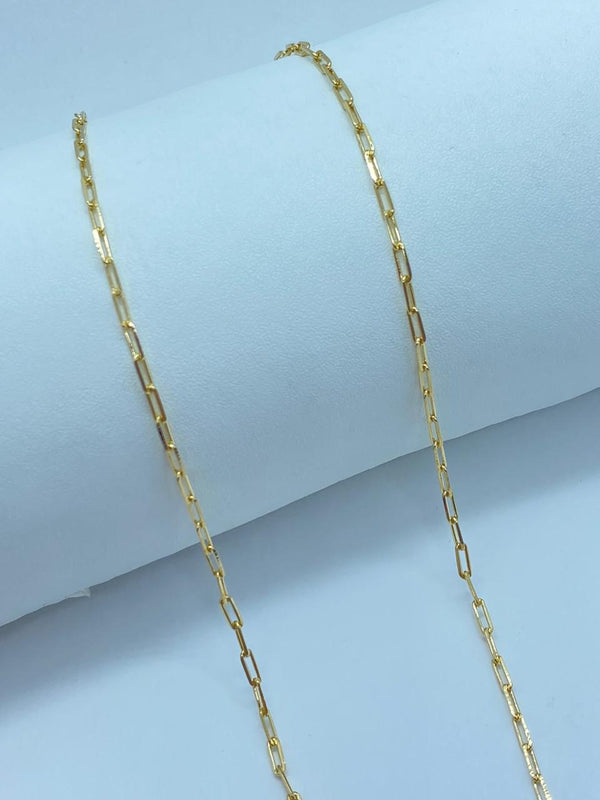 Corrente elo cartier 2mm gold