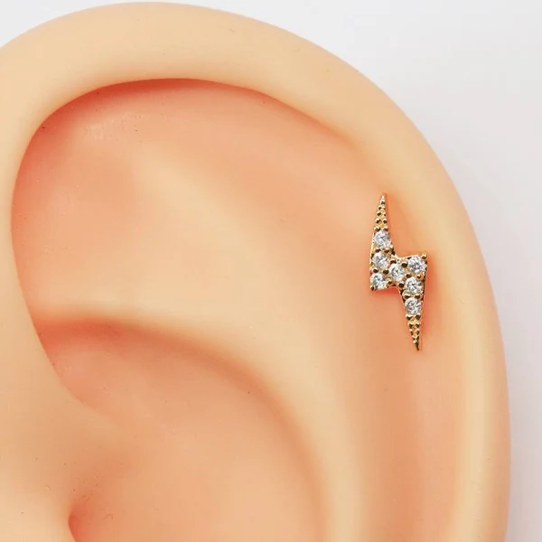 Piercing Raio Cravejado